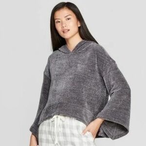 Gray Sleepwear Hooded Sweater
